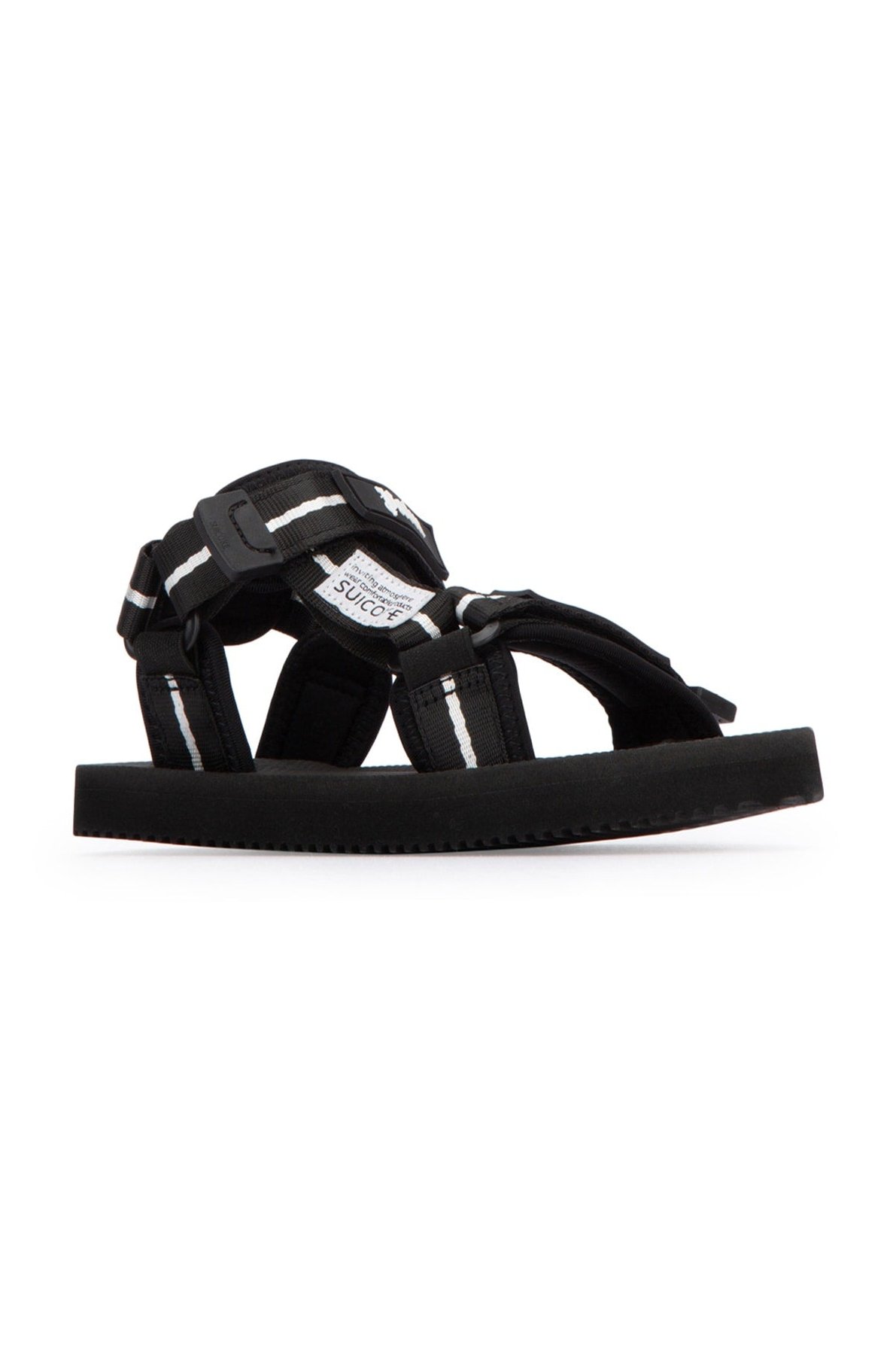 Palm Angels Kids Adjustable Strap Sneaker — Black, view 2
