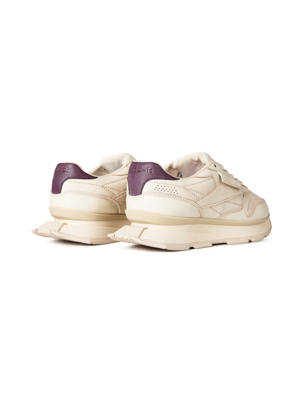Reebok Leather Sneaker — White, view 2
