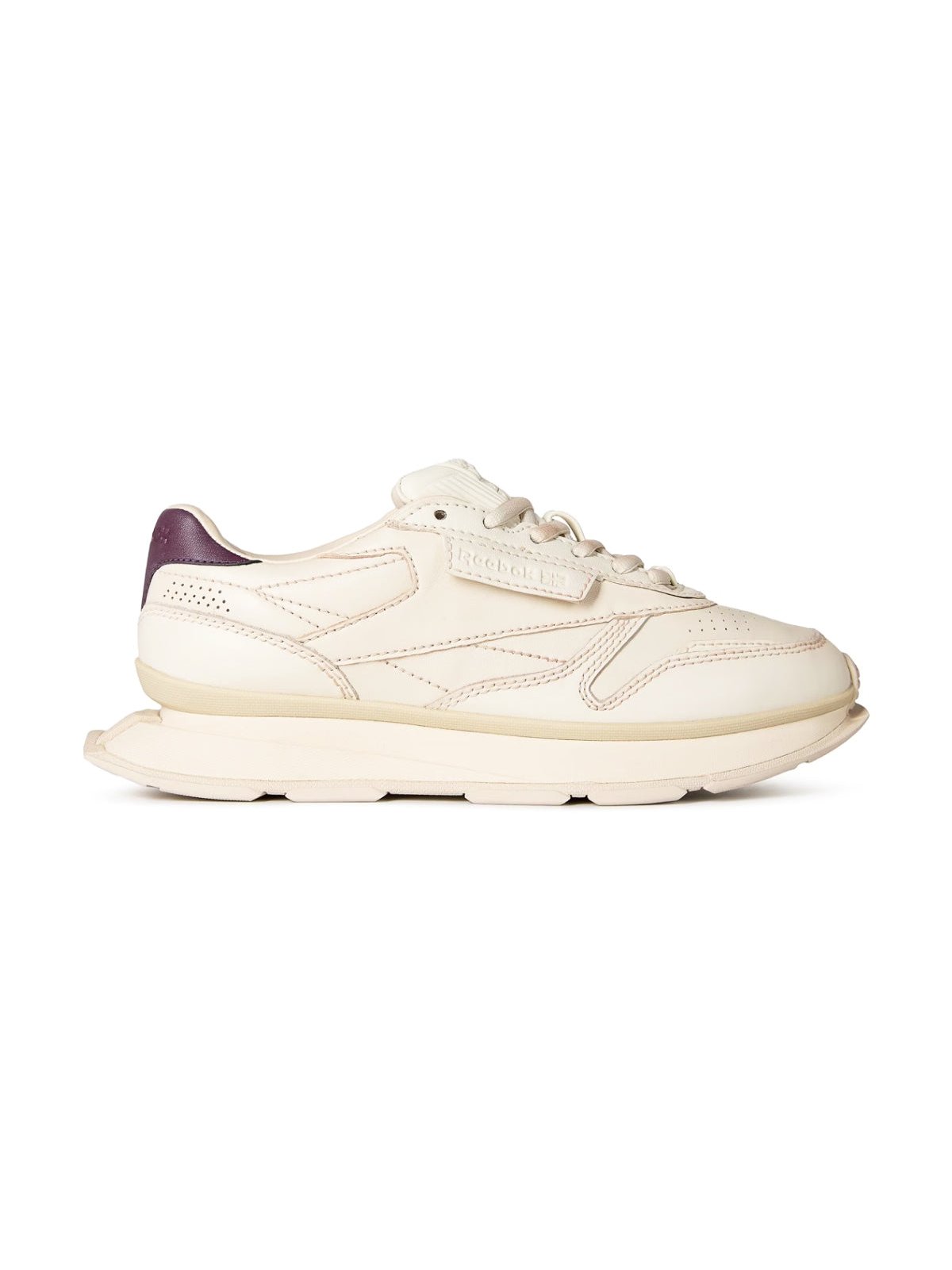 Reebok Leather Sneaker — White, view 6