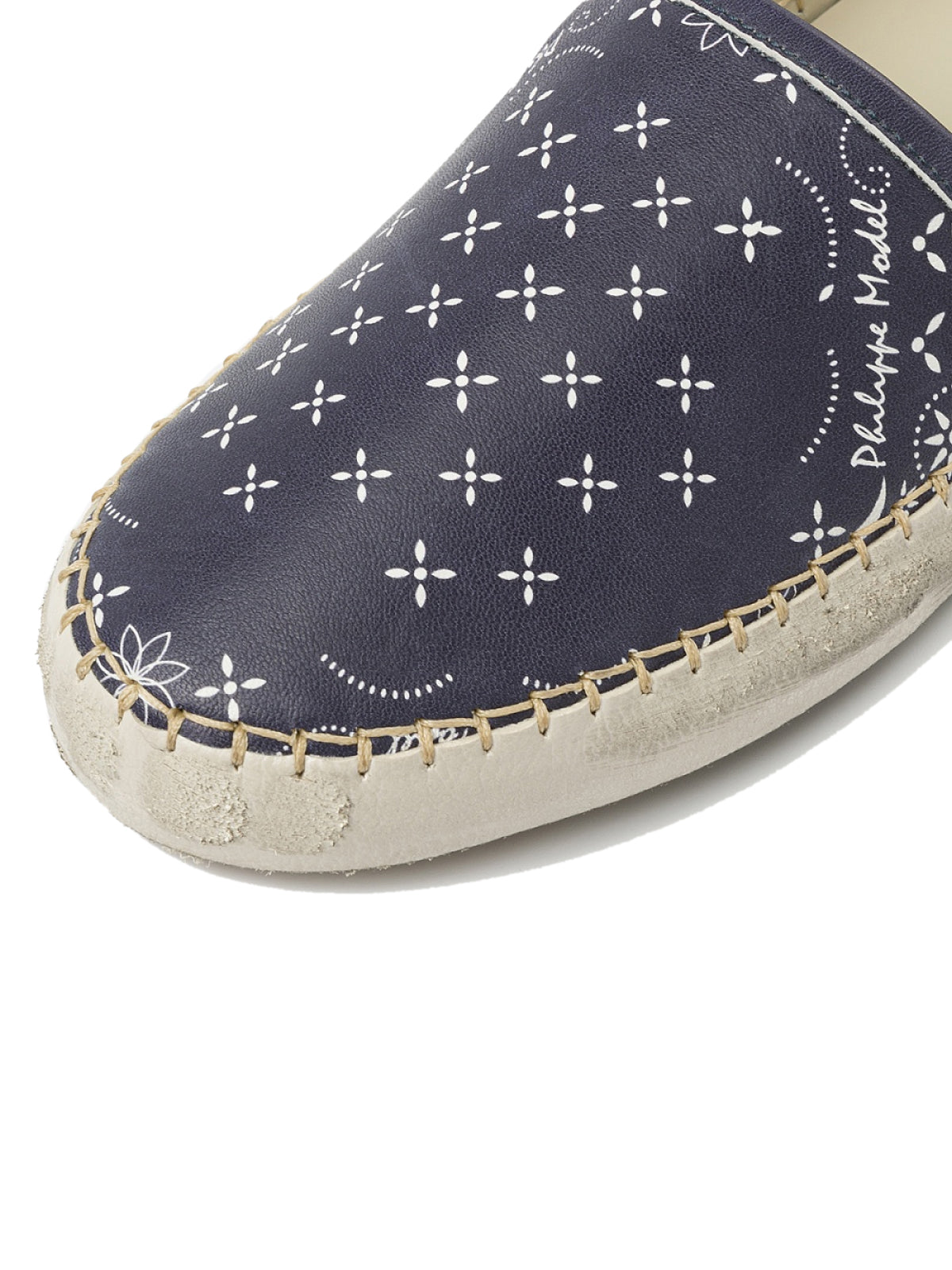 Philippe Model Marseille Low Espadrille Flat — Navy, view 4