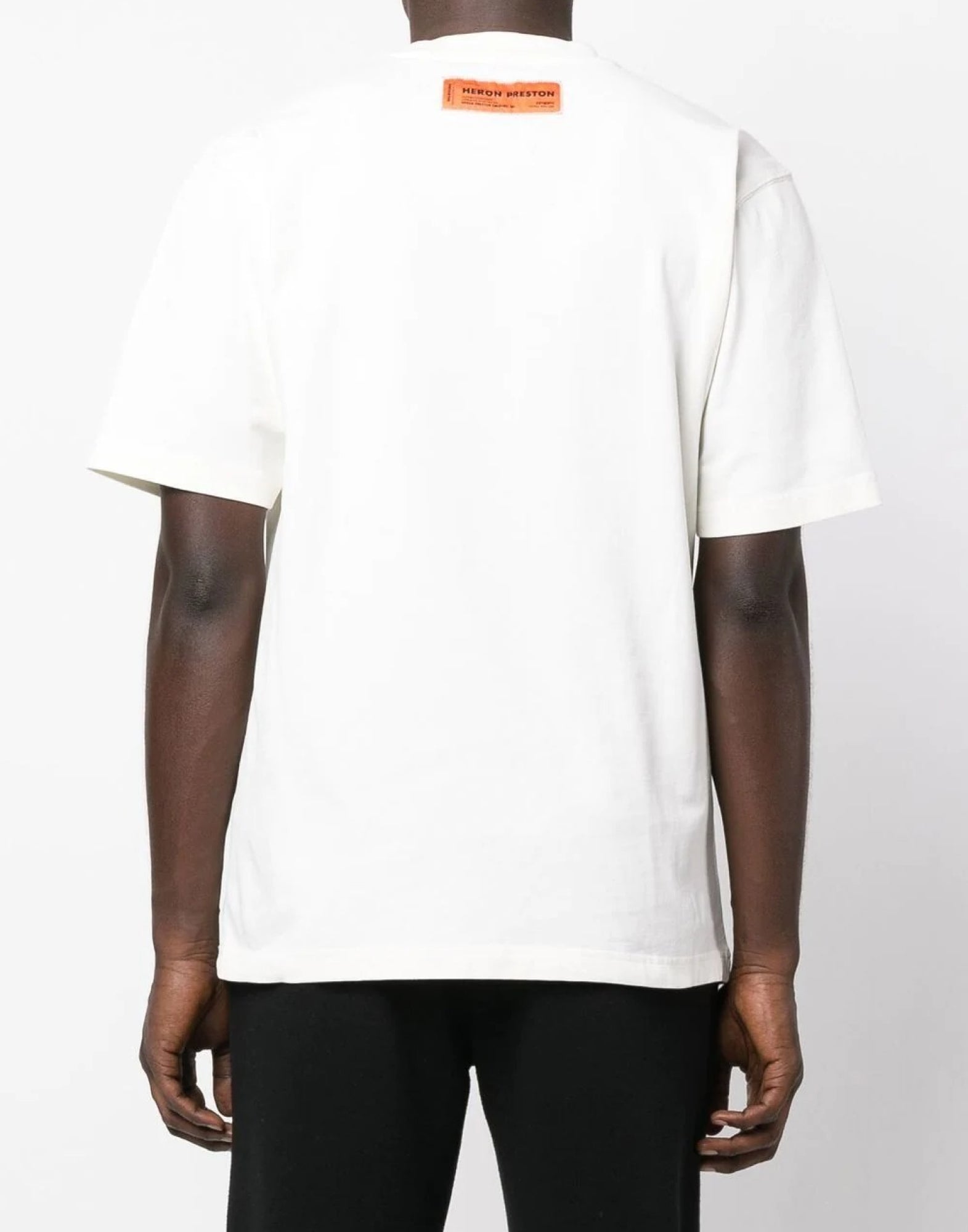 Heron Preston Logo-Embroidered T-Shirt — White, view 2