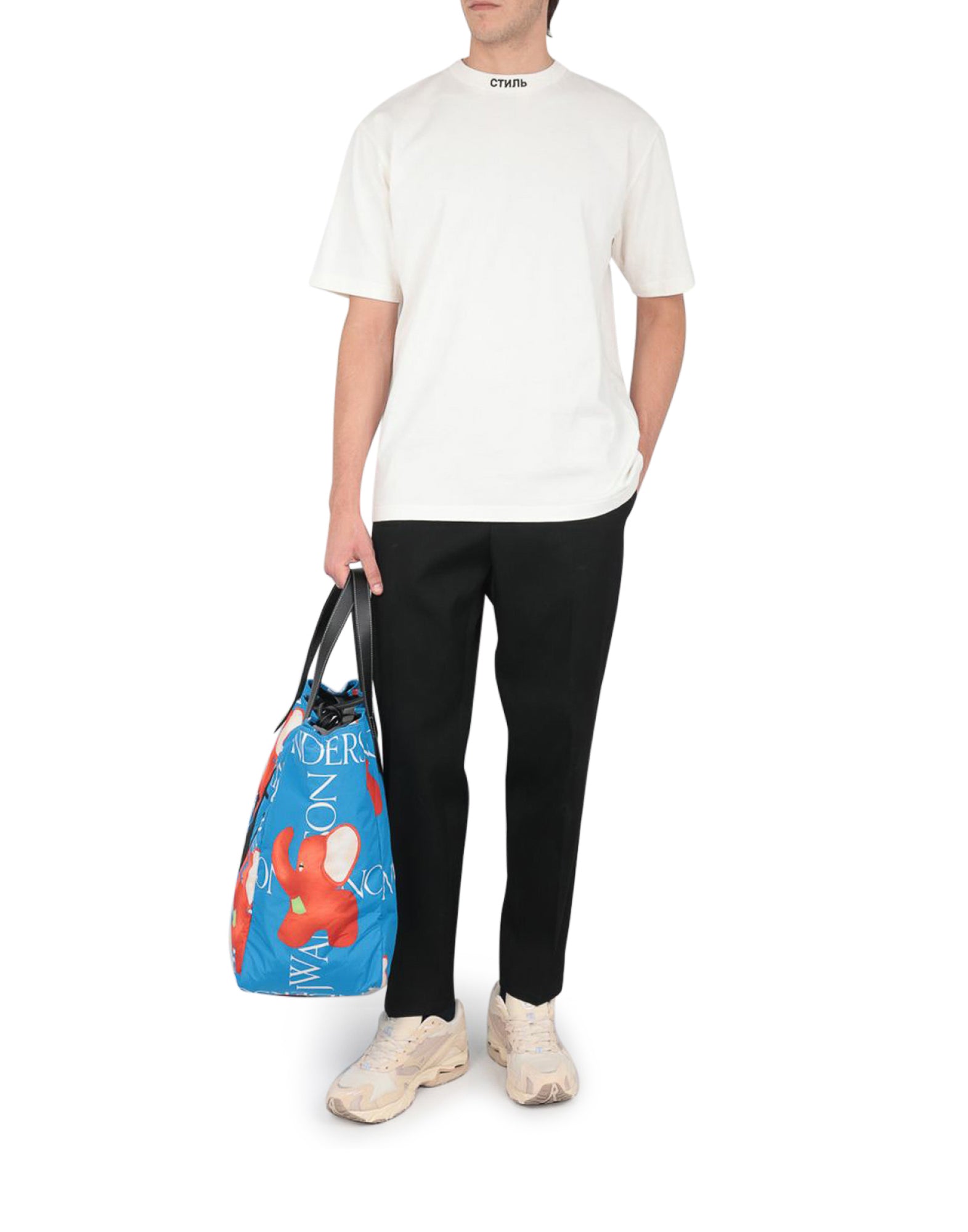 Heron Preston Logo-Embroidered T-Shirt — White, view 3