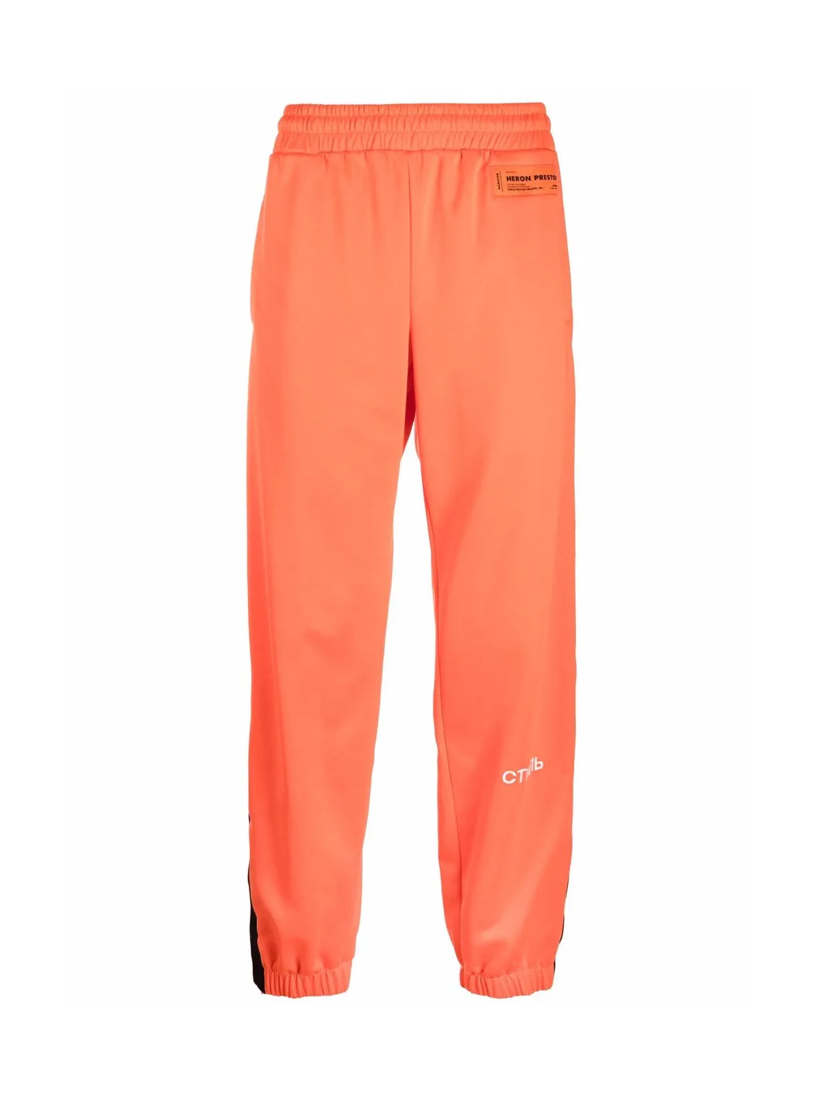 Heron Preston Logo-Embroidered Cotton-Blend Joggers — Orange, view 5