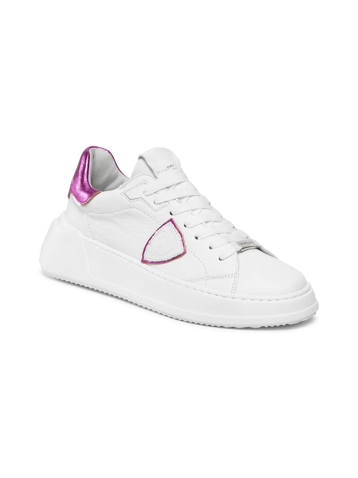 Philippe Model Tres Temple Low Sneaker — White by Philippe Model