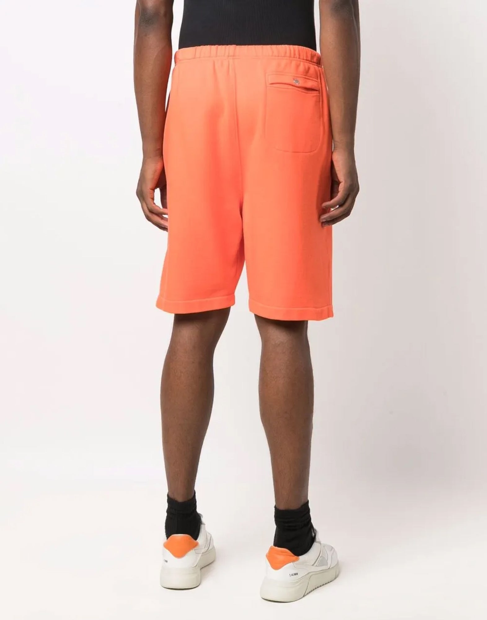 Heron Preston Logo Recycled Shorts — Orange, view 3