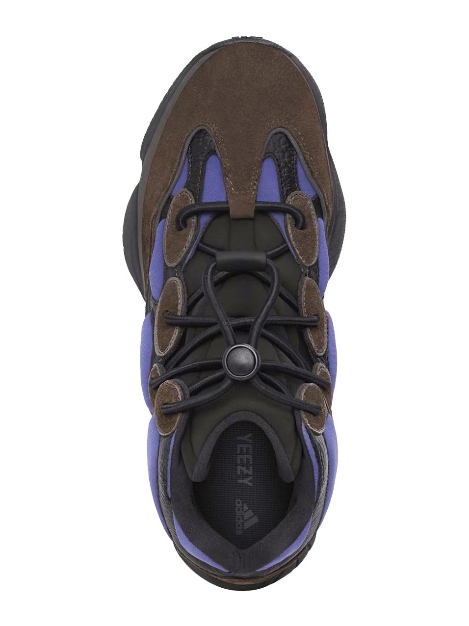 Yeezy Suede and Textile High-Top Sneakers — Multicolor, view 3