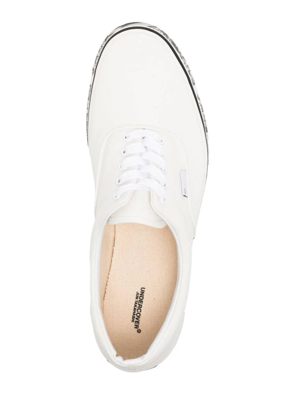 Undercover Printed Soles Canvas Sneakers — White, view 3
