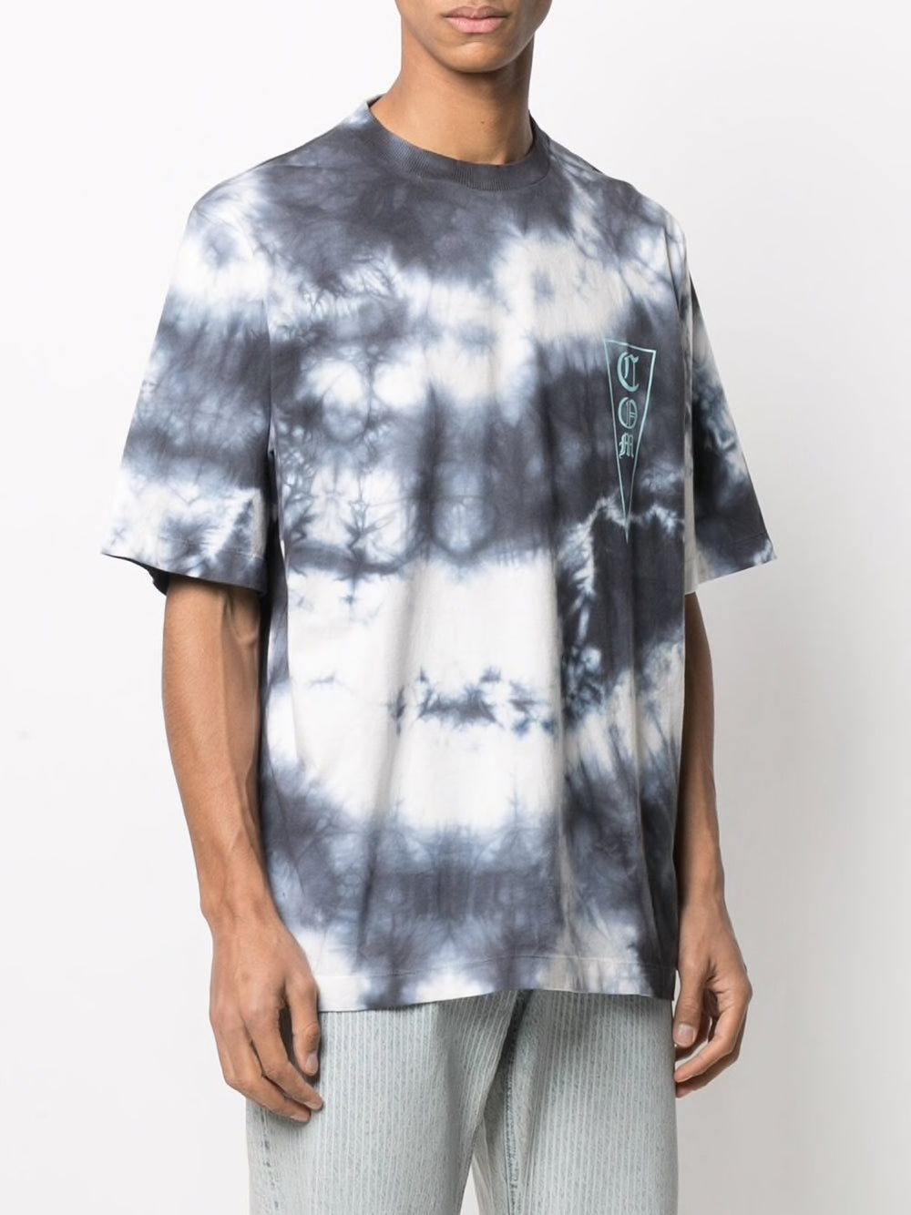 Marcelo Burlon Tie-Dye Logo T-Shirt — Multicolor, view 2