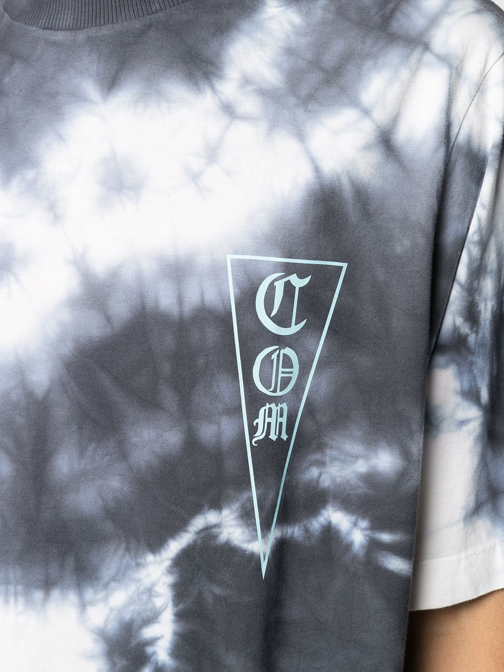Marcelo Burlon Tie-Dye Logo T-Shirt — Multicolor, view 4