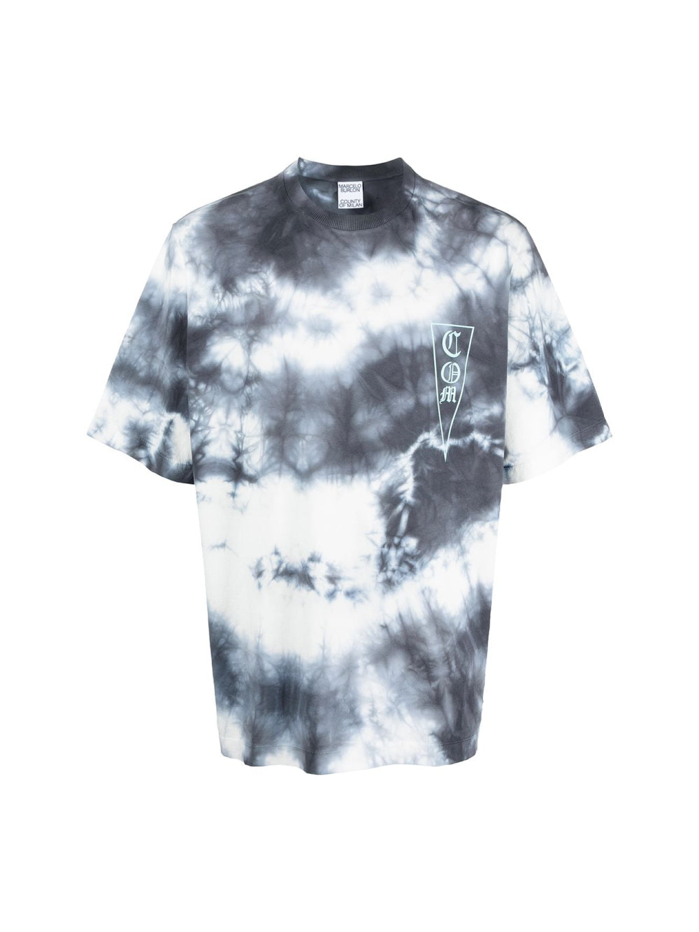 Marcelo Burlon Tie-Dye Logo T-Shirt — Multicolor, view 5