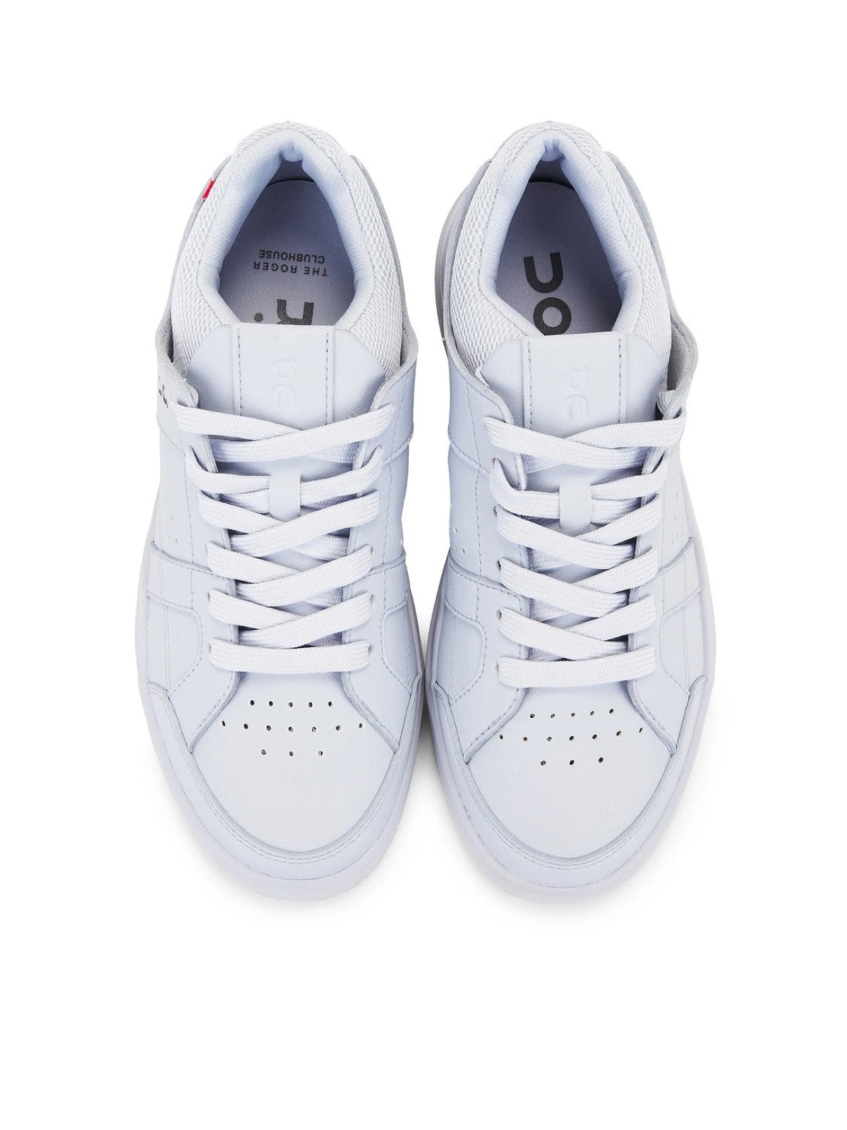On The Roger Clubhouse Leather Sneaker — Heather Blue, view 3