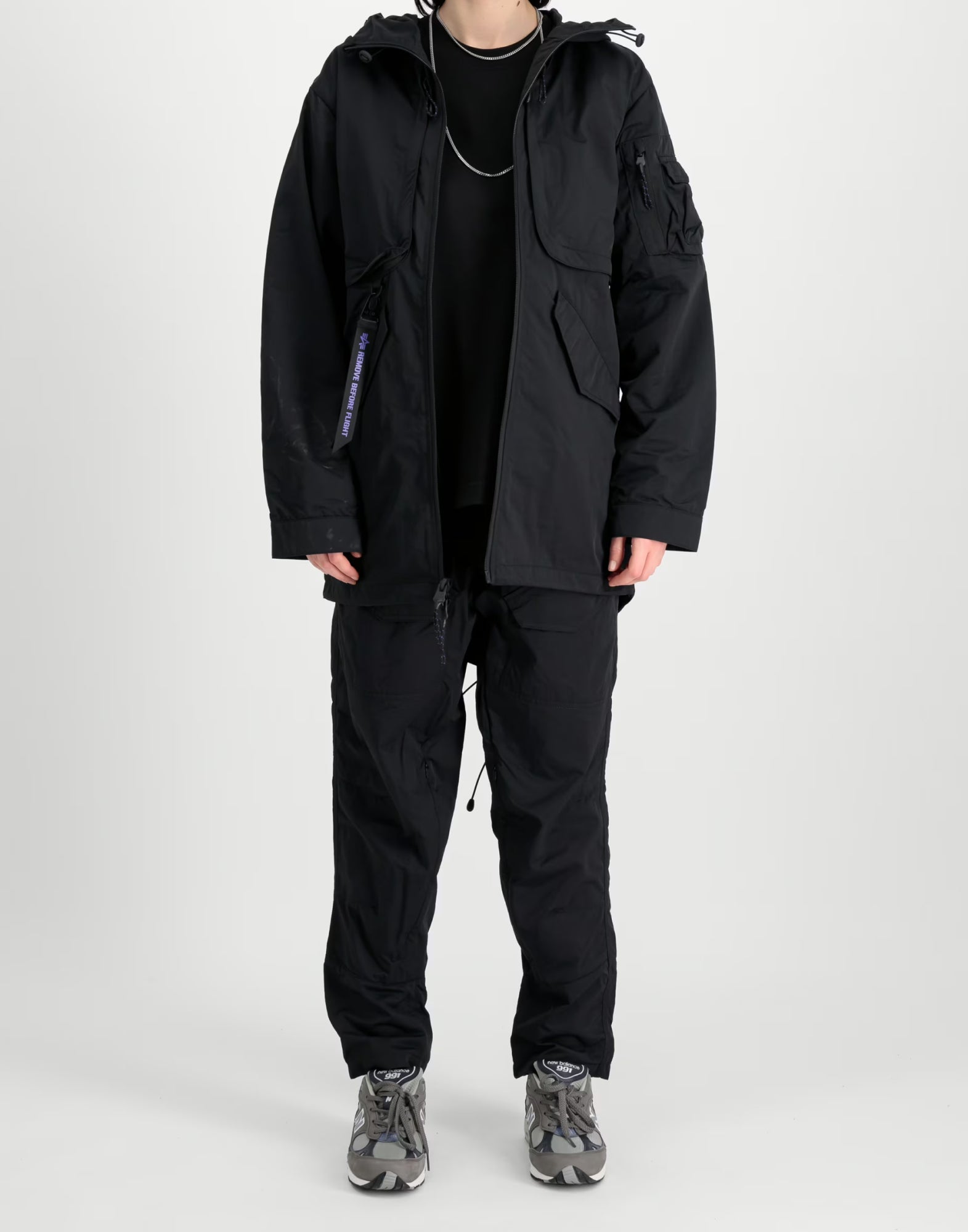 Alpha Industries Utility UV Fishtail Jacket — Black by Alpha Industries
