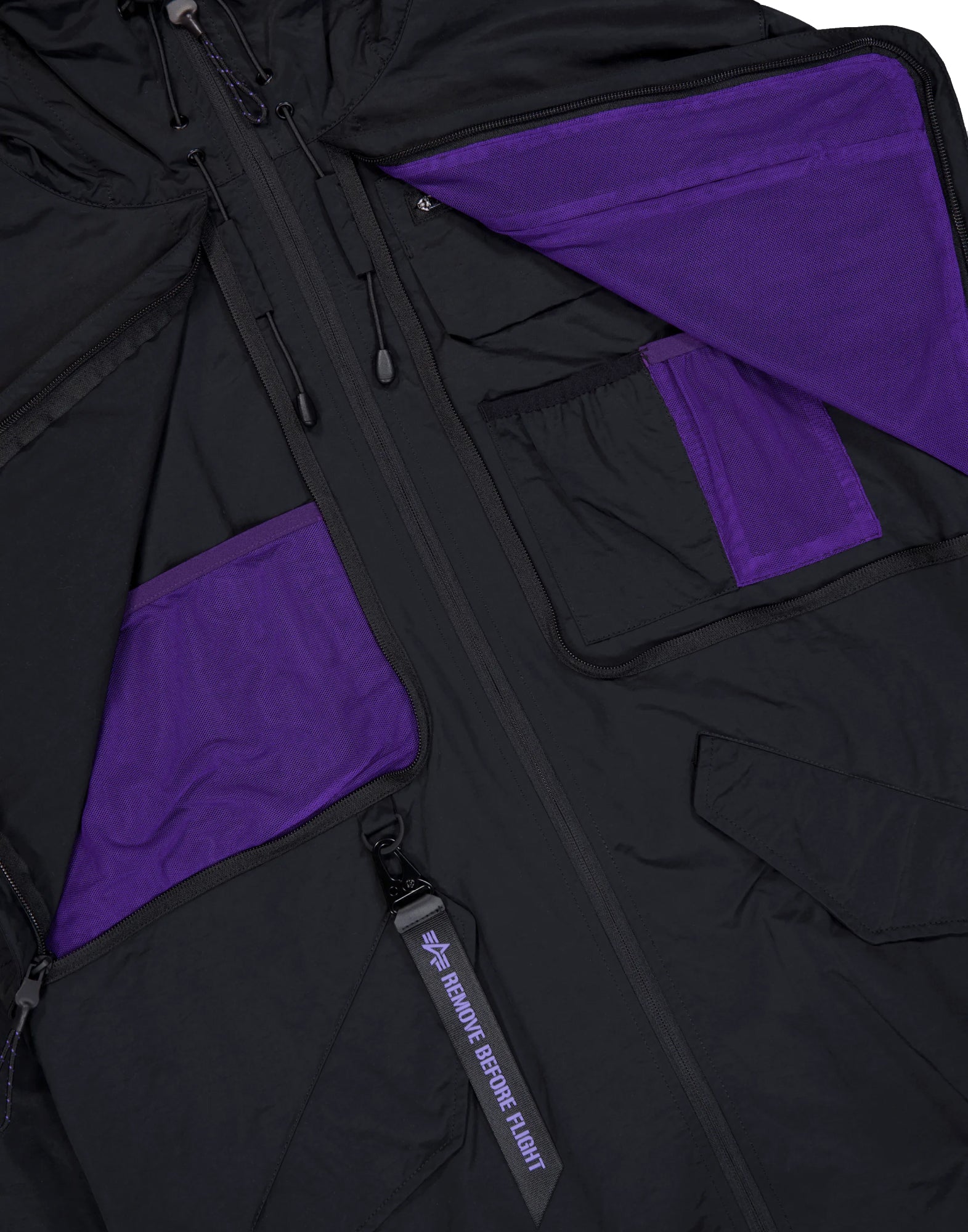 Alpha Industries Utility UV Fishtail Jacket — Black, view 4