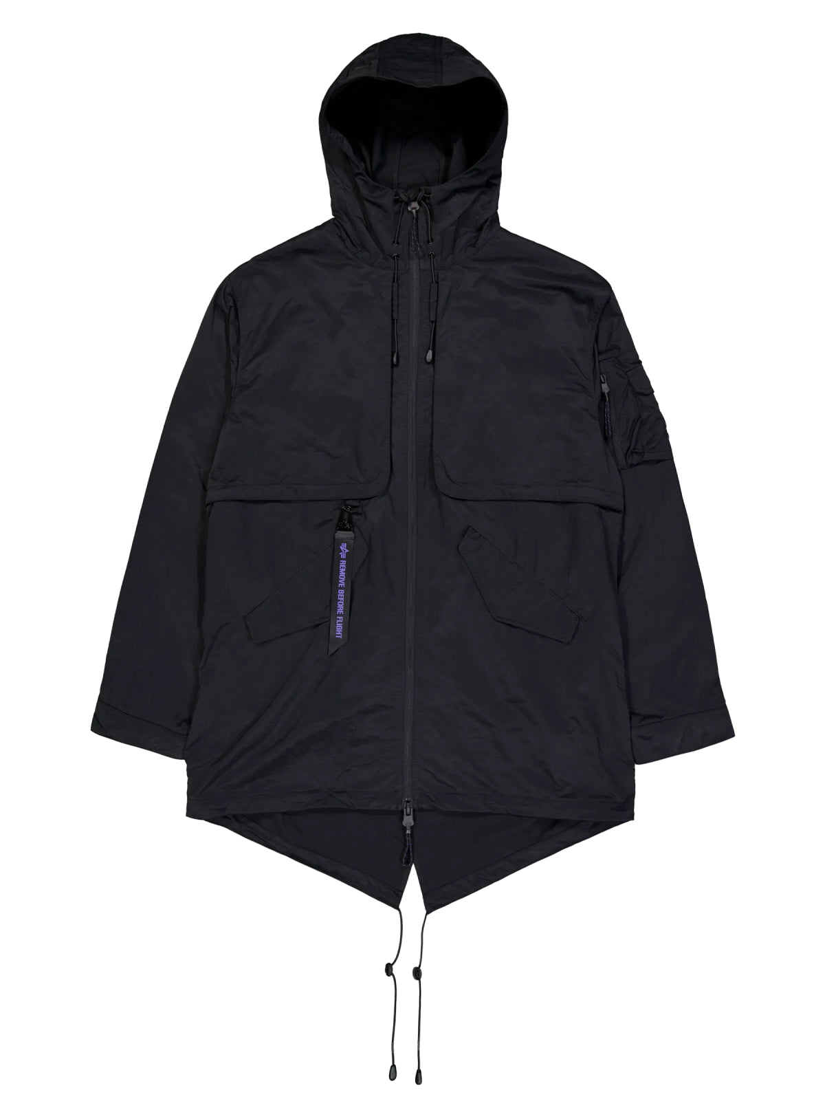 Alpha Industries Utility UV Fishtail Jacket — Black, view 5