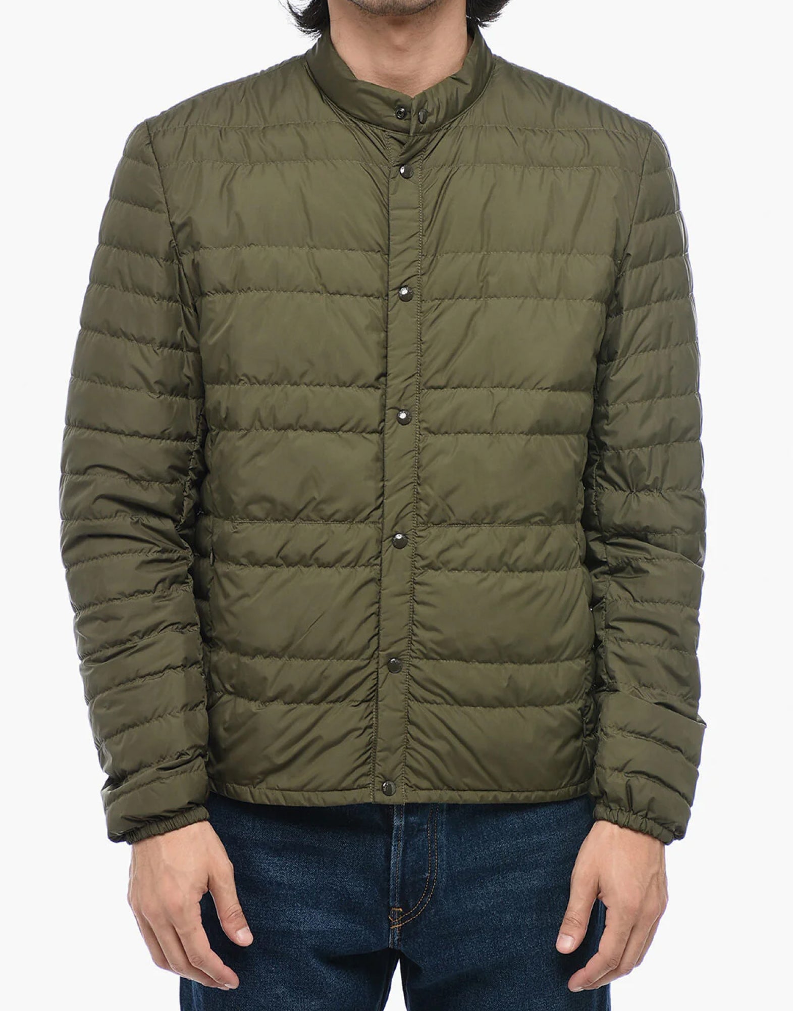 Woolrich Light Quilted Down Down Jacket — Green, view 2