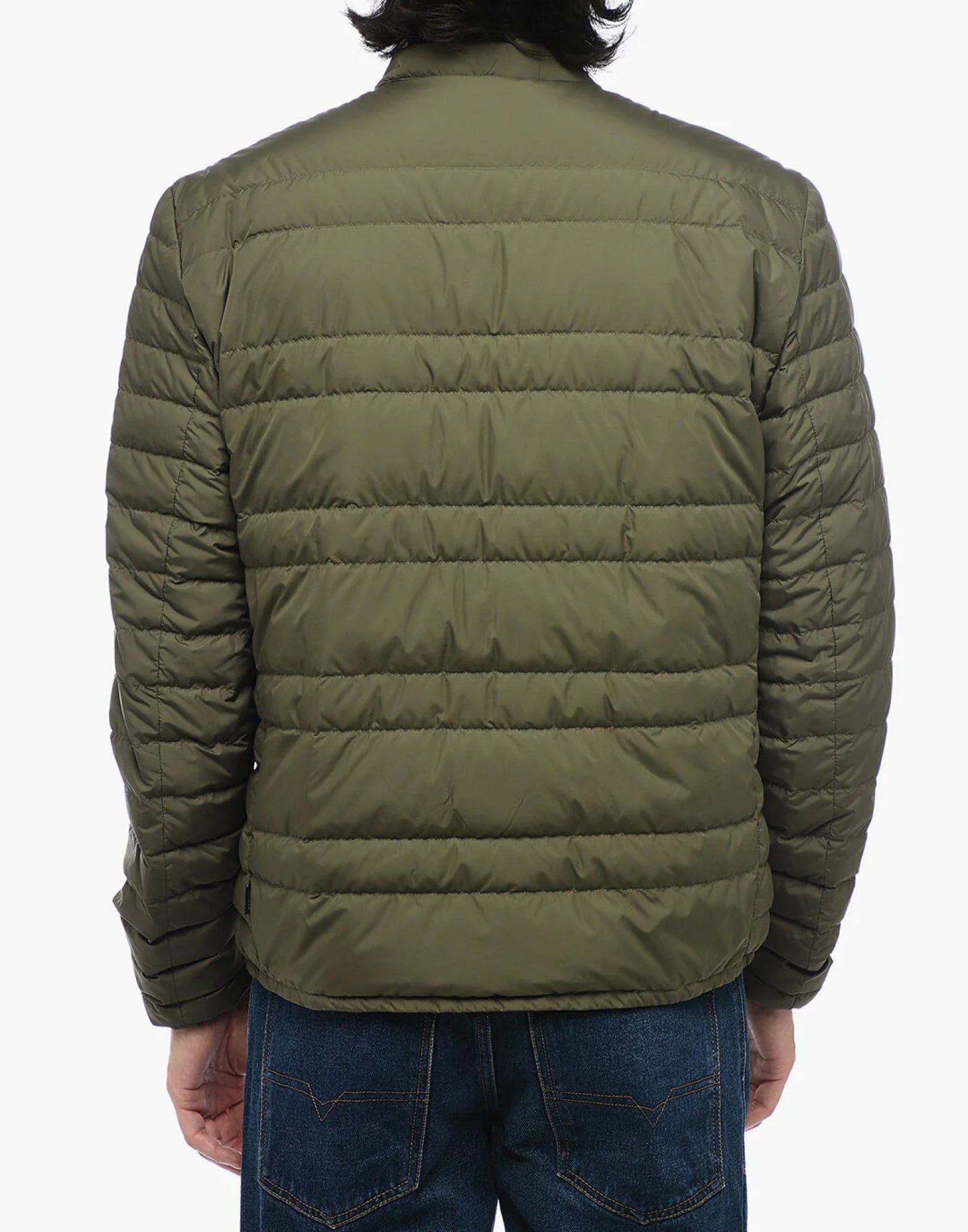 Woolrich Light Quilted Down Down Jacket — Green, view 3