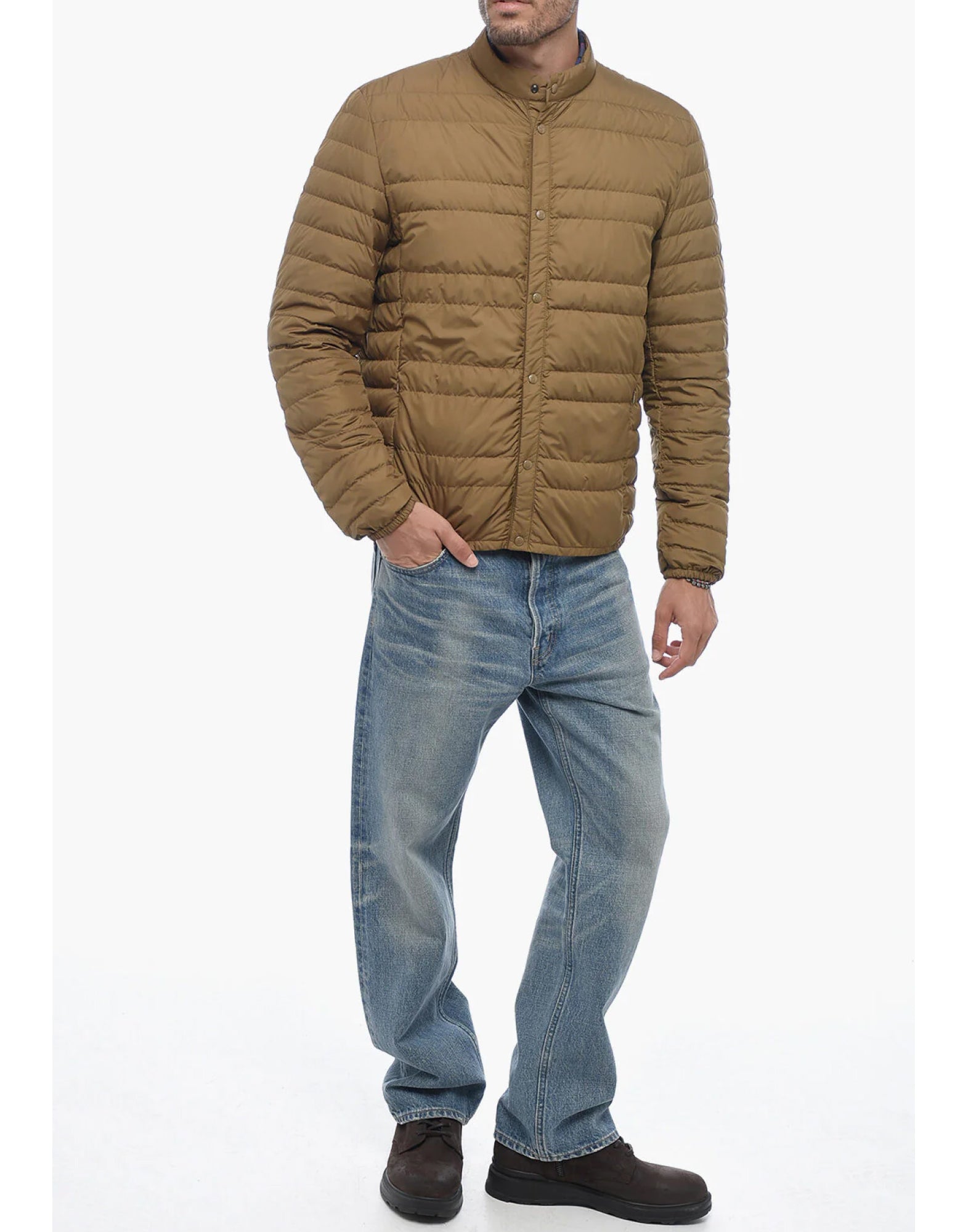 Woolrich Light Quilted Down Down Jacket — Brown by Woolrich