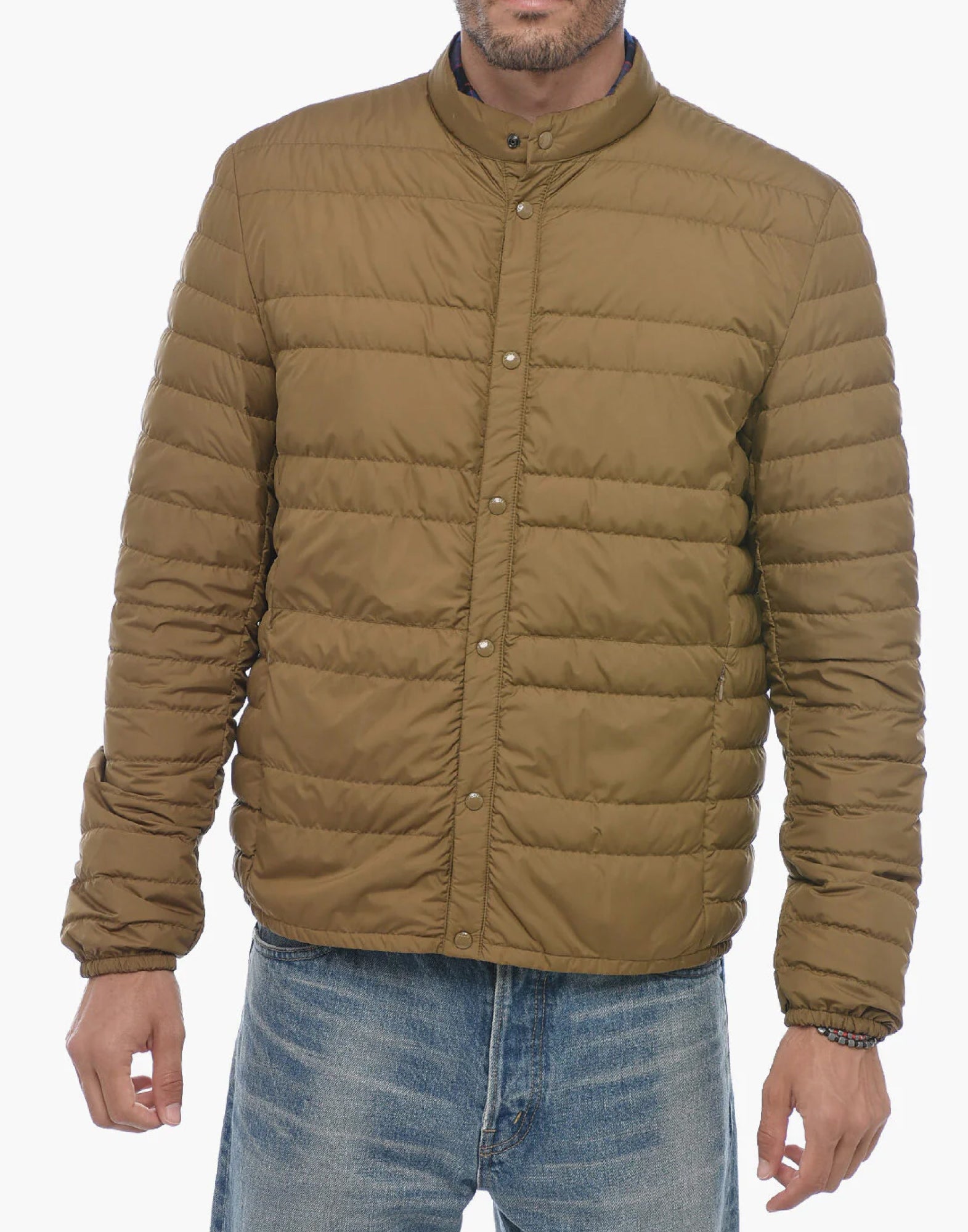 Woolrich Light Quilted Down Down Jacket — Brown, view 2