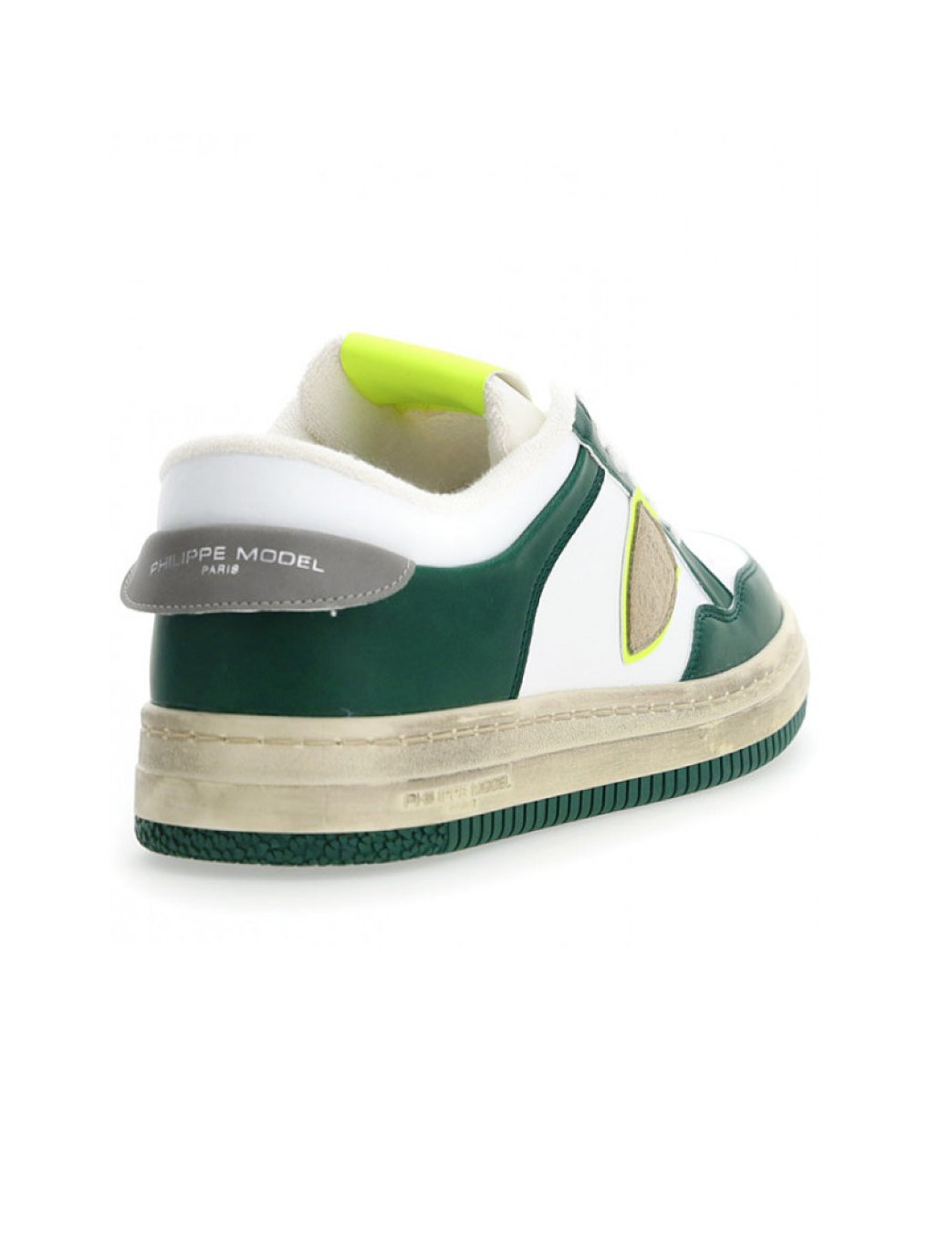 Philippe Model Lyon Low Sneaker — Green, view 2