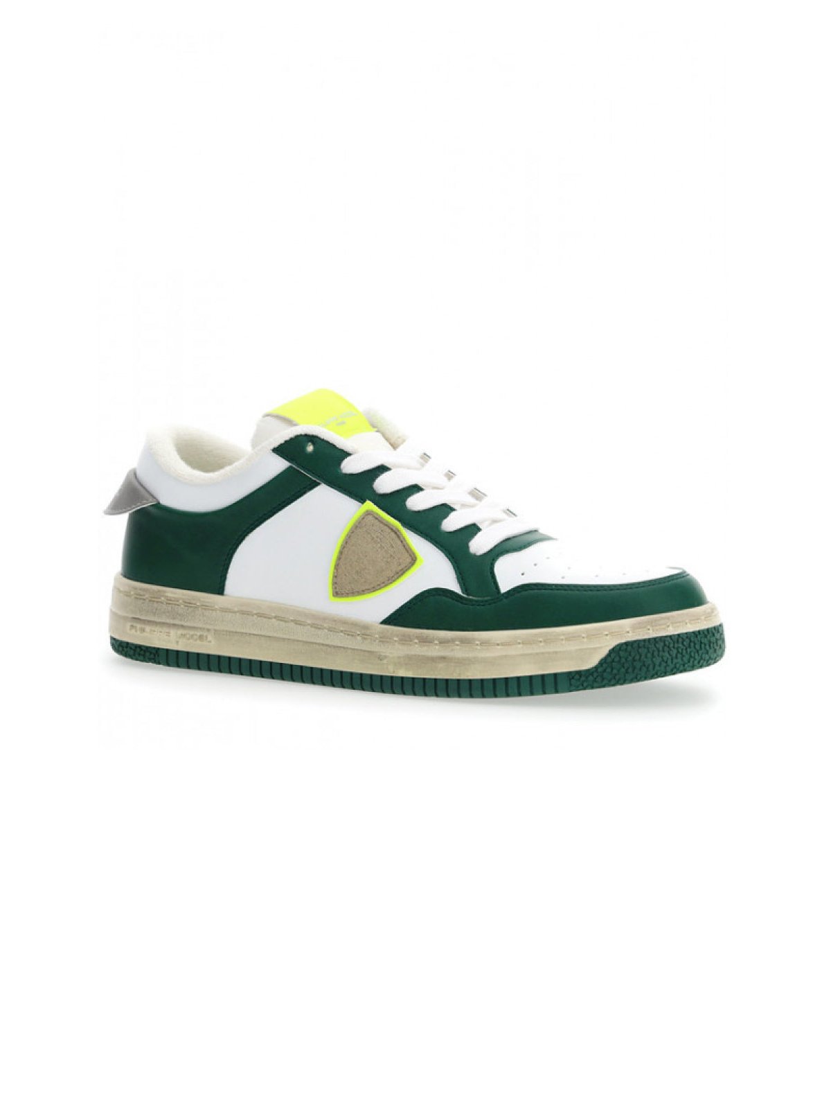 Philippe Model Lyon Low Sneaker — Green, view 3