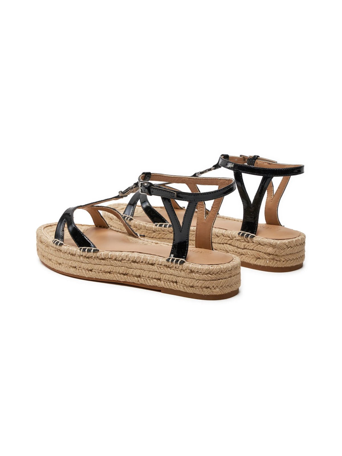 Ralph Lauren Payton Espadrille Sandals — Black, view 2