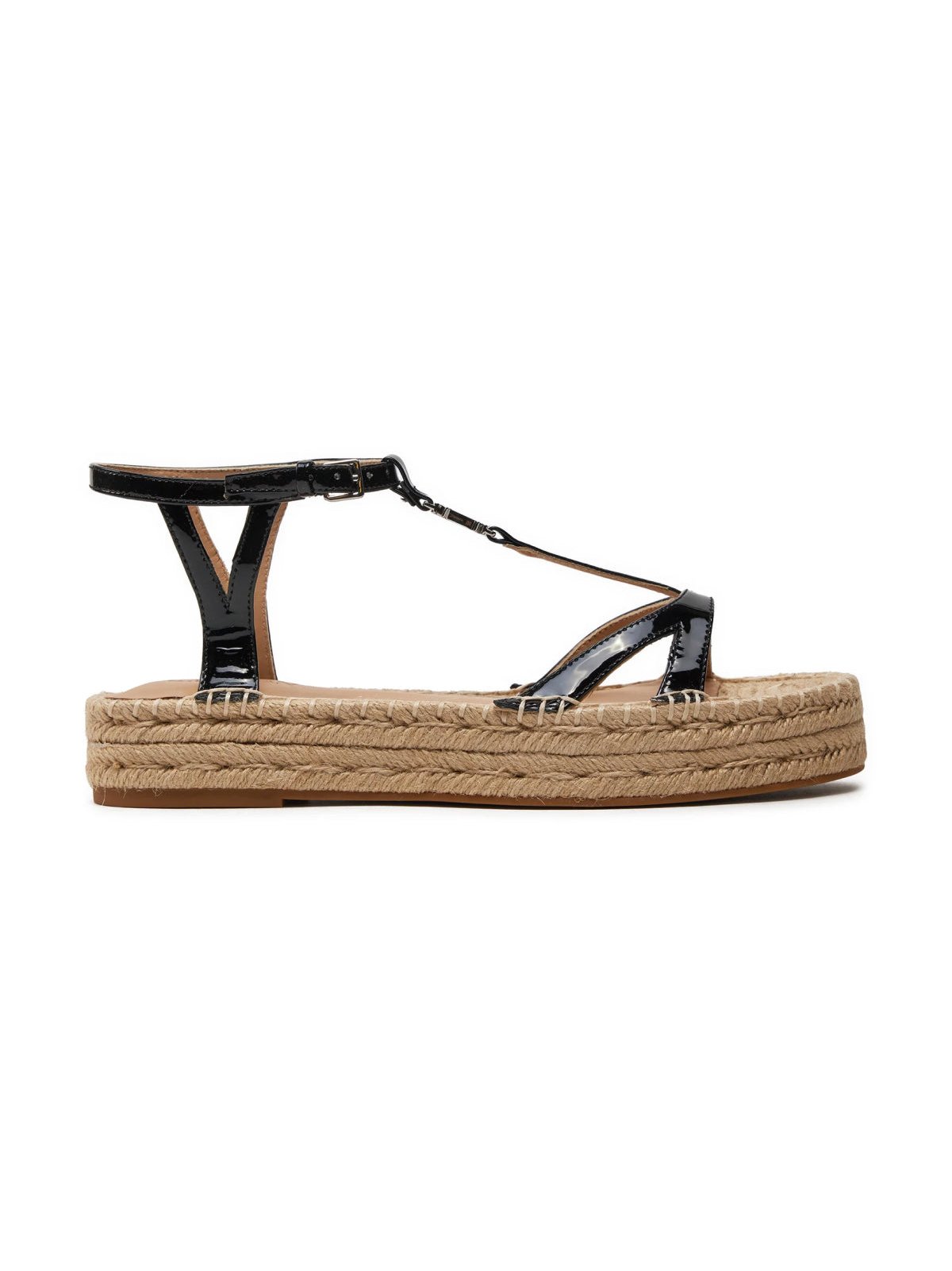 Ralph Lauren Payton Espadrille Sandals — Black, view 6