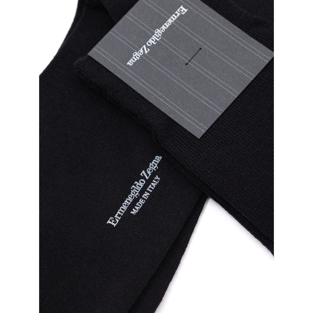 Black Wool Socks Clothing, view 2