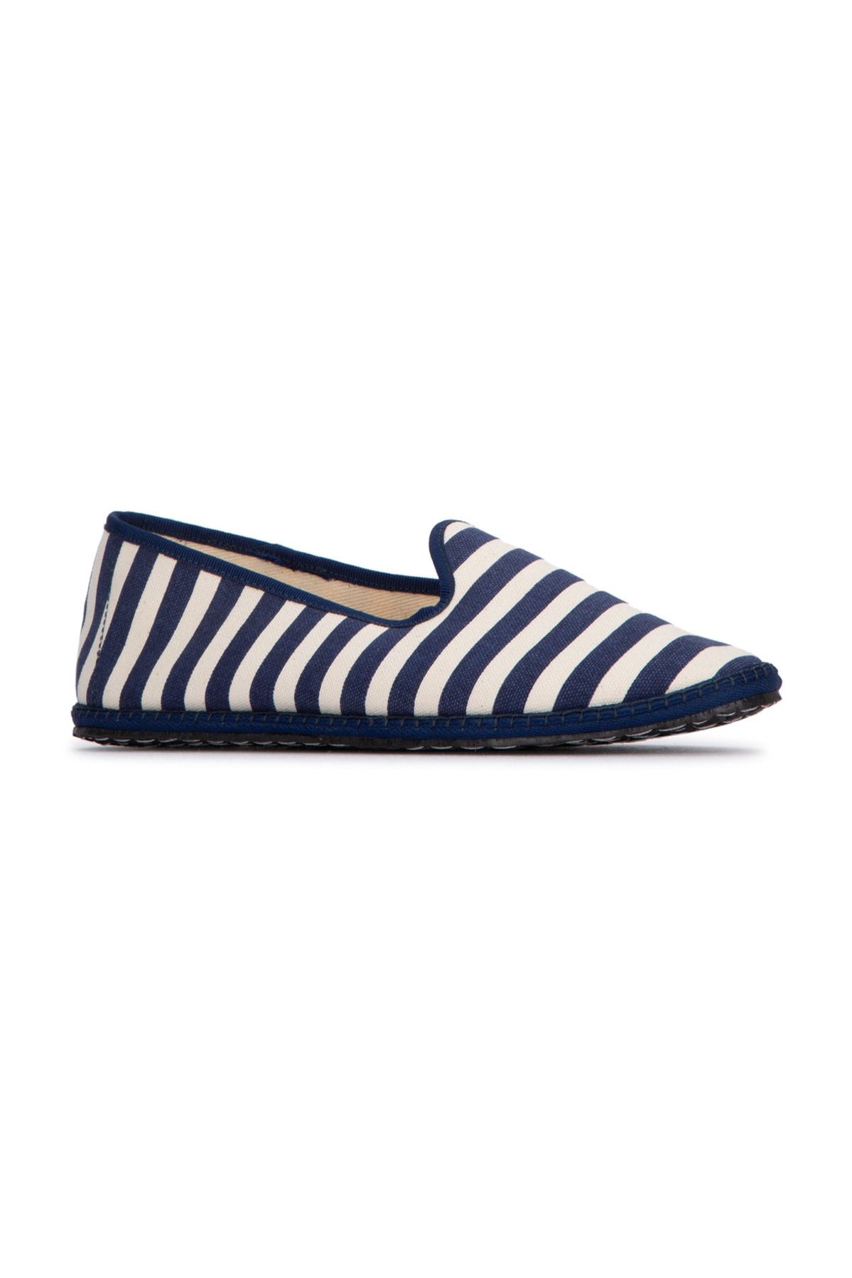 Vibi Venezia Striped Canvas Loafer — Navy, view 2