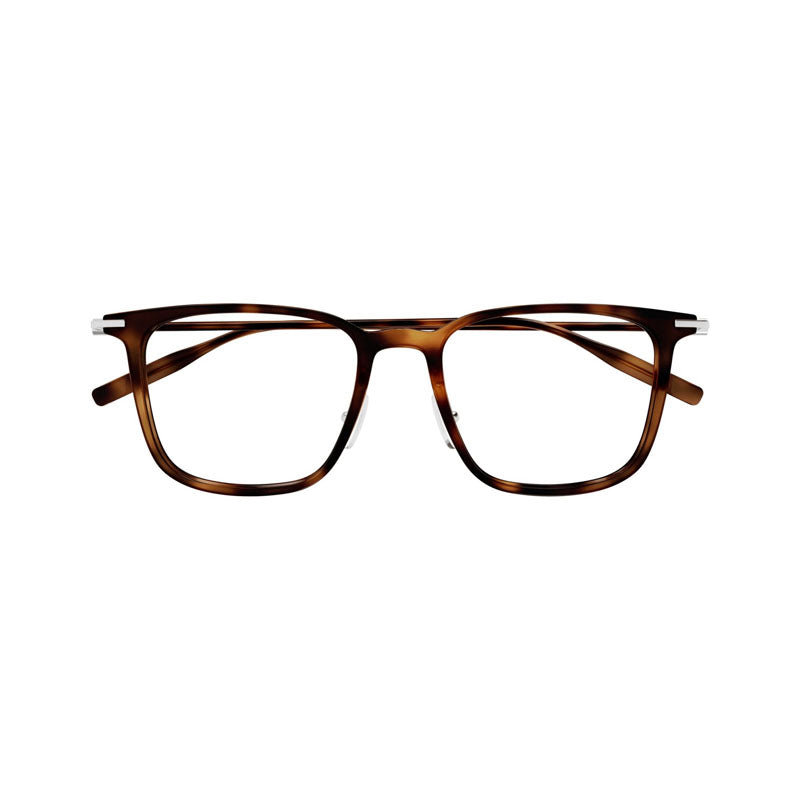Montblanc Tortoiseshell Acetate Square Eyeglasses — Brown by Montblanc