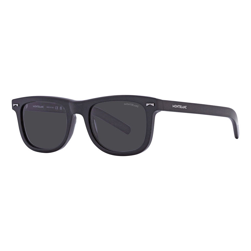 Montblanc Square Full Rim Sunglasses — Black, view 2