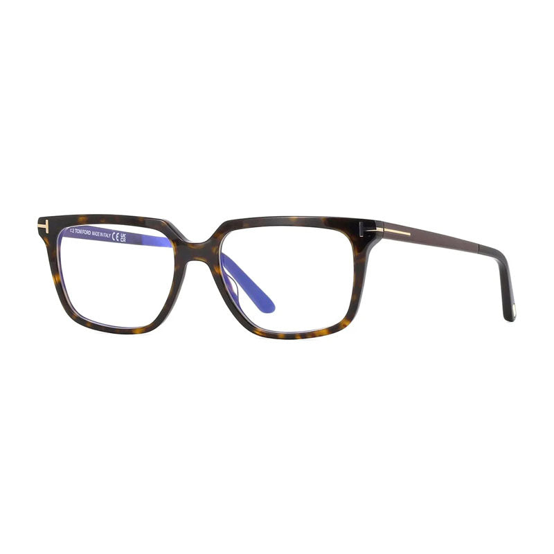 Tom Ford FT6039-B052 Rectangle Full Rim Eyeglasses — Brown by Tom Ford