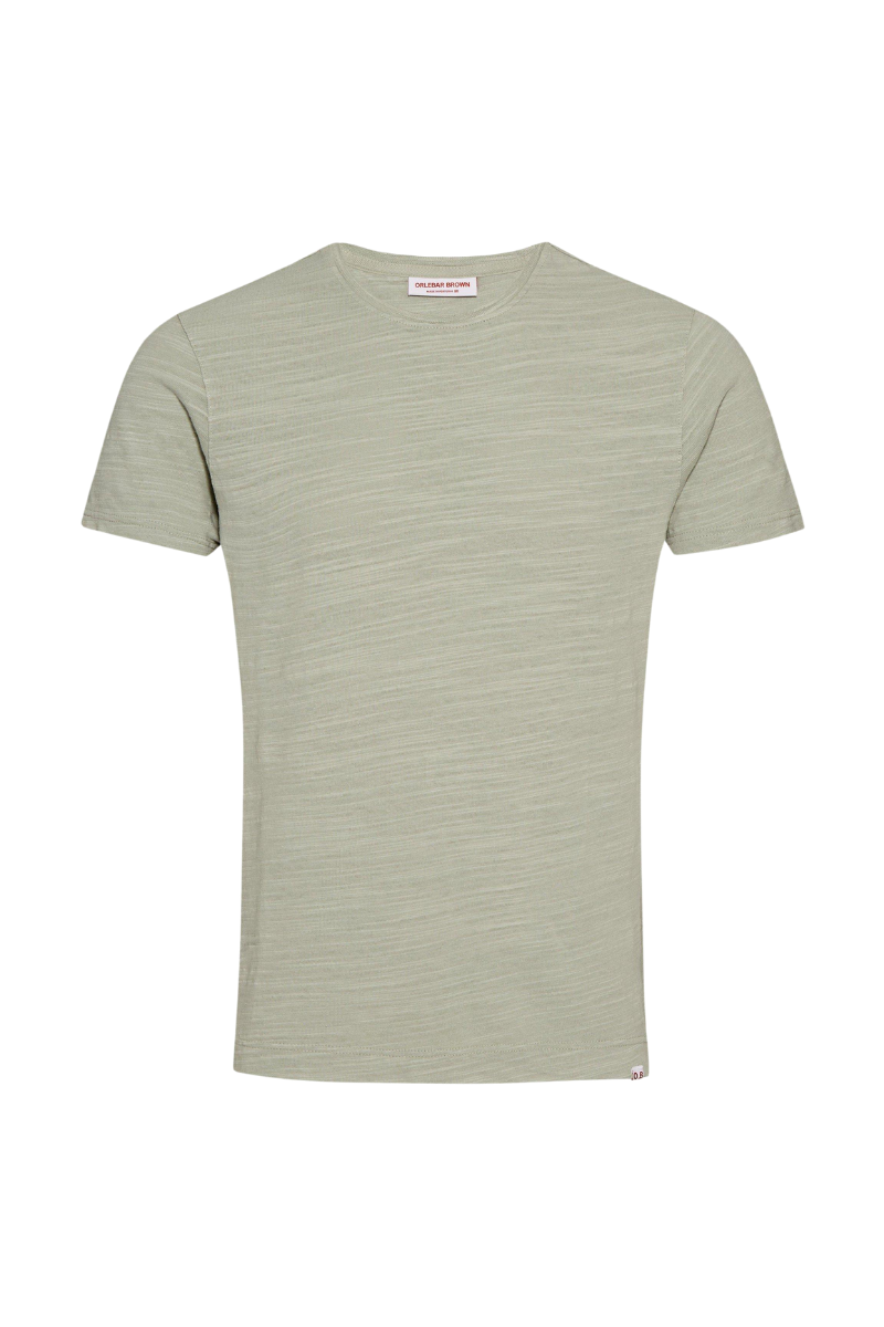 Orlebar Brown Textured Cotton Crewneck T-shirt — Gray by Orlebar Brown