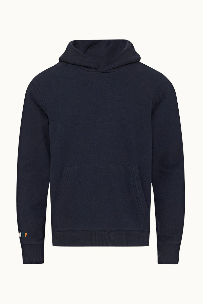 Orlebar Brown Cotton-Blend Hoodie — Navy by Orlebar Brown