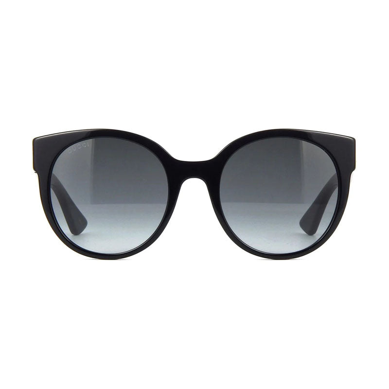 Gucci Round Grey Gradient Sunglasses — Black, view 2