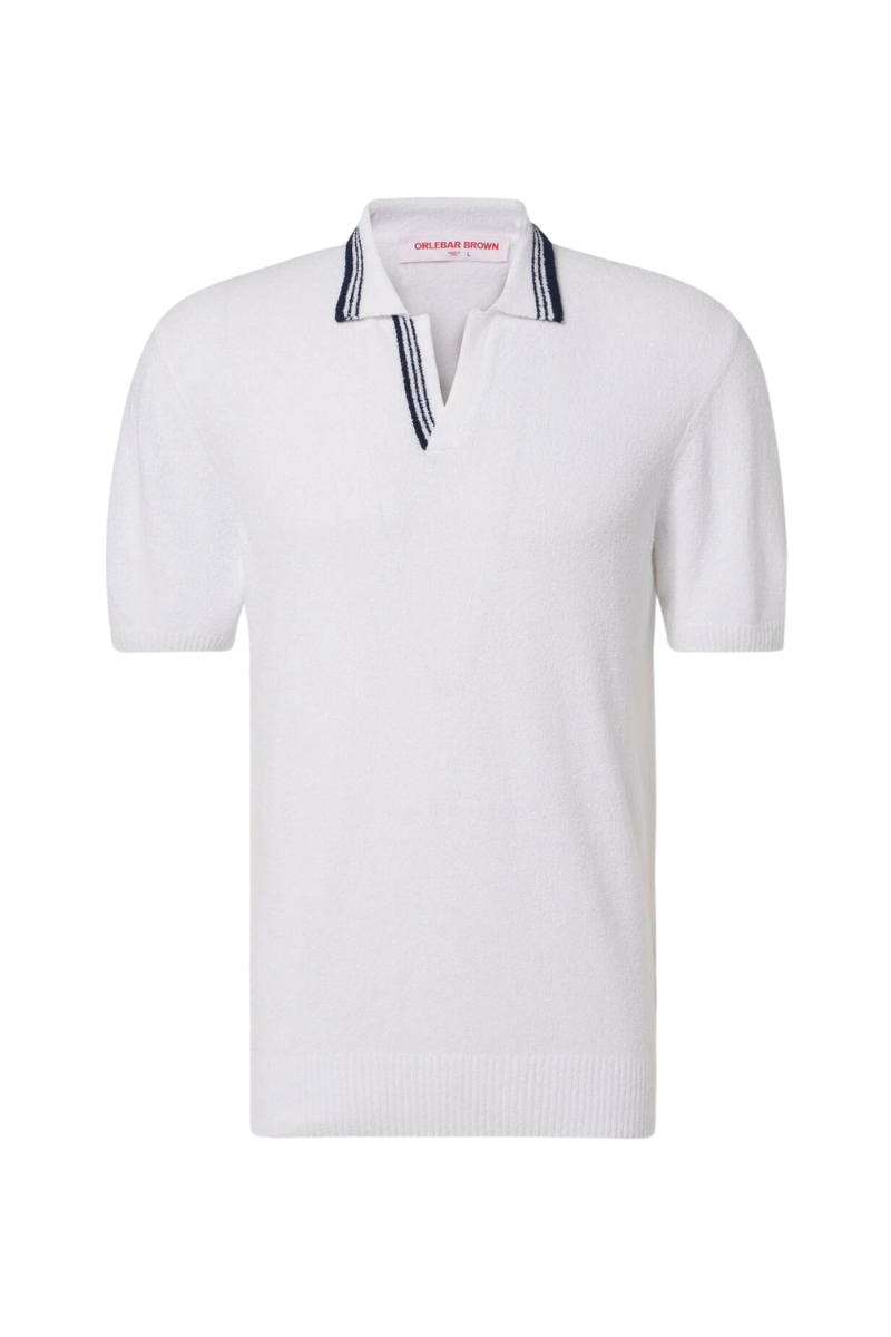 Orlebar Brown Horton Polo — White by Orlebar Brown