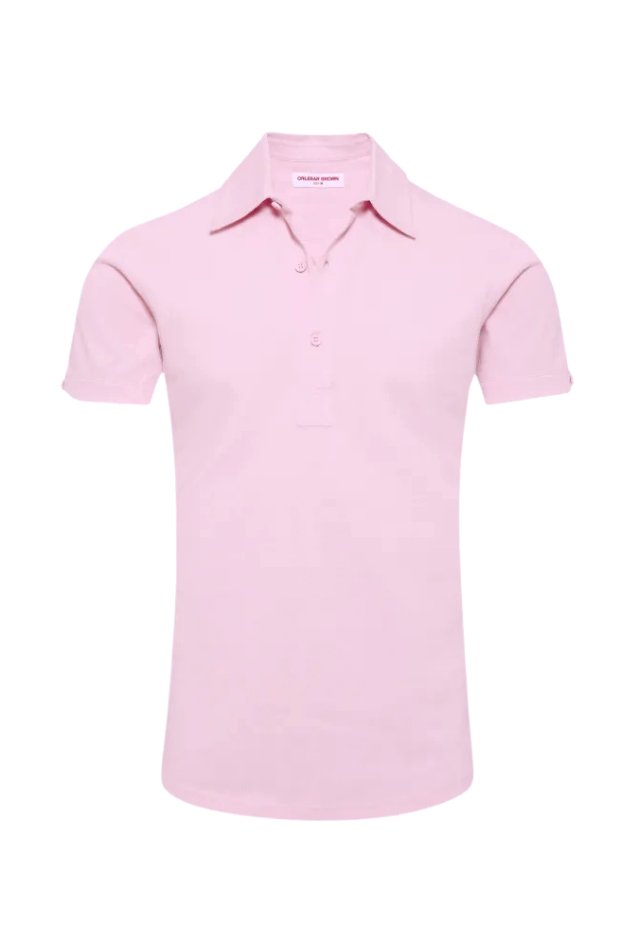Orlebar Brown Sebastian Tailored Polo — Pink by Orlebar Brown