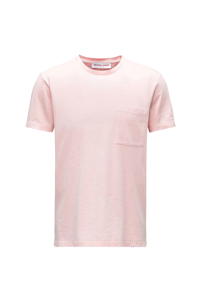 Orlebar Brown Organic Cotton Slub T-Shirt — Pink by Orlebar Brown