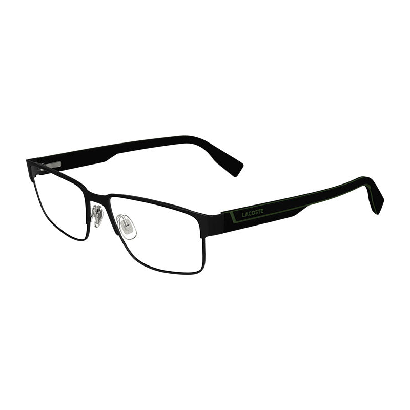 Lacoste Rectangle Full Rim Eyeglasses — Beige by Lacoste