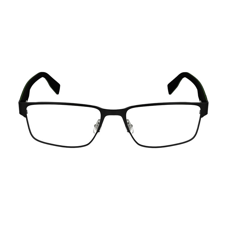 Lacoste Rectangle Full Rim Eyeglasses — Beige, view 2