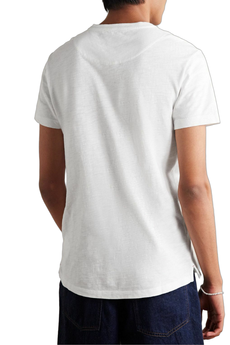 Orlebar Brown Cotton Crewneck T-Shirt — White, view 3