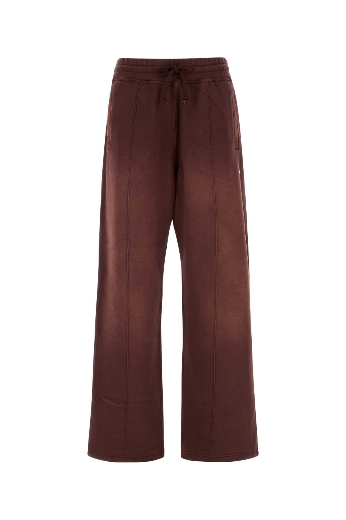 Golden Goose Deluxe Brand Wide Cotton Joggers — Burgundy by Golden Goose Deluxe Brand