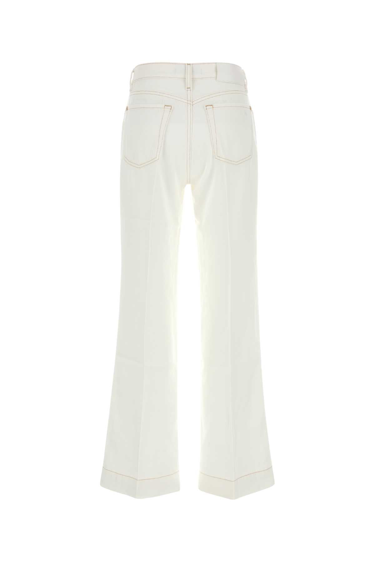 Seven For All Mankind Modern Dojo Trouser — White, view 2