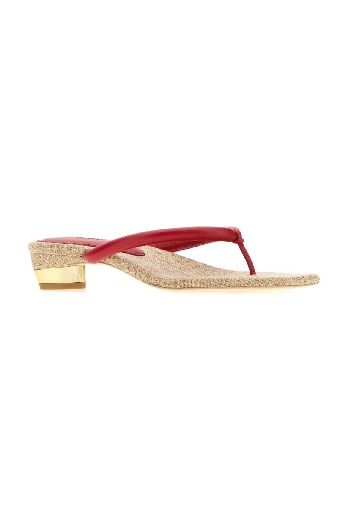 Cult Gaia Sierra Thong Sandal — Red, view 2