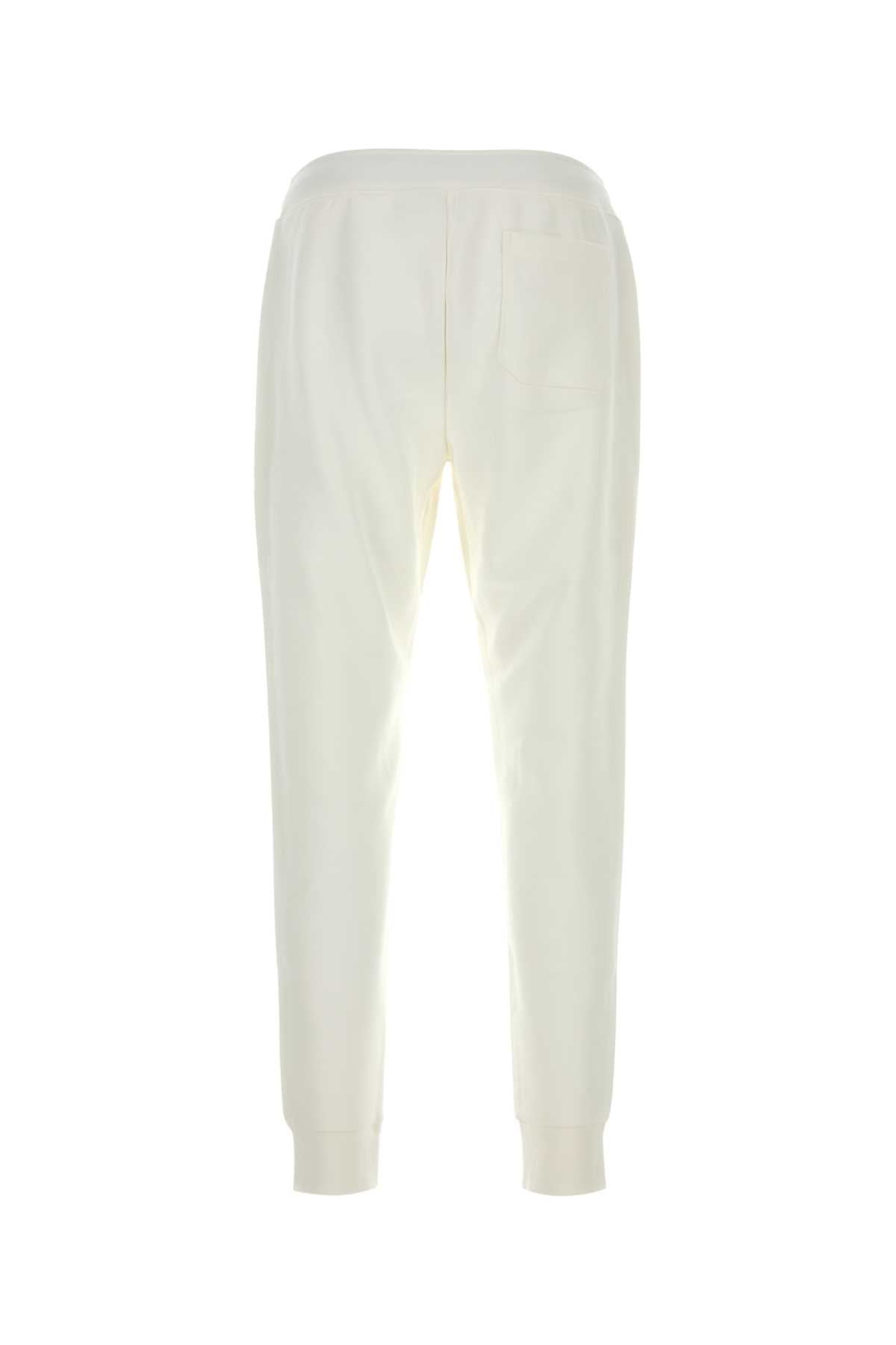 Polo Ralph Lauren Cotton Blend Joggers — White, view 2