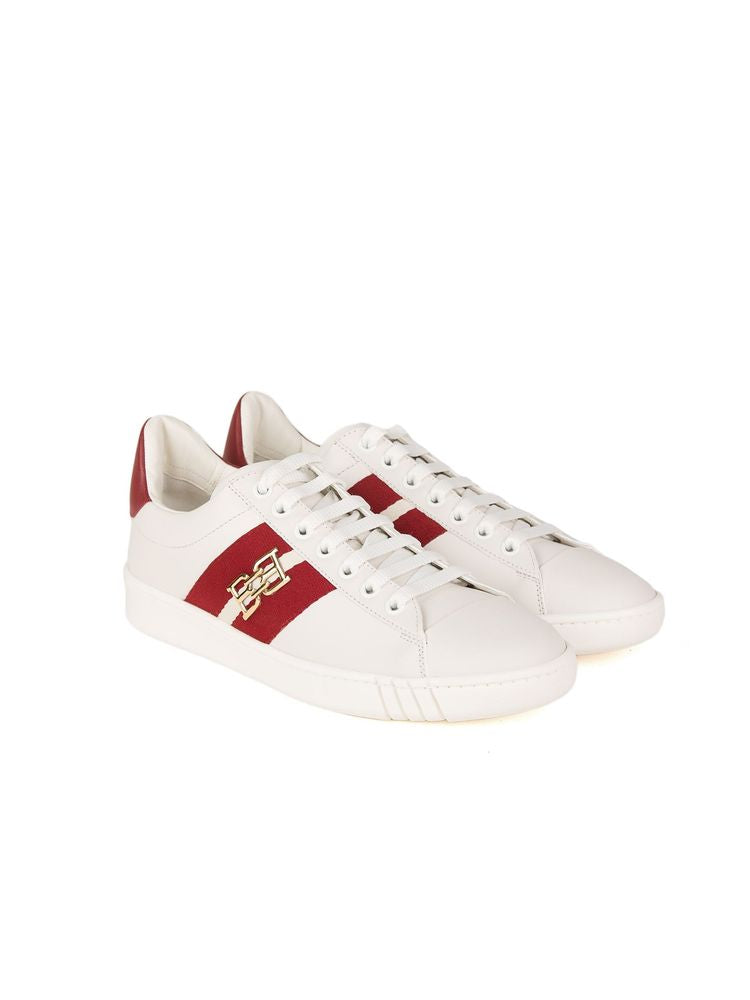 Bally Leather Low-Top Sneaker — White, view 2