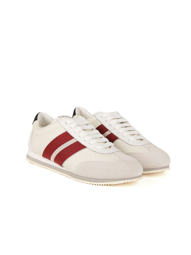 Bally Striped Calf Leather Sneaker — White by Bally