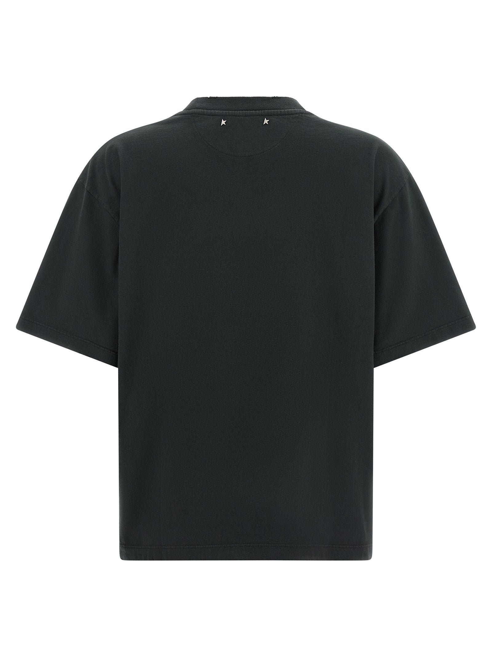 Golden Goose Crystal-Embellished Crew Neck T-Shirt — Black, view 2