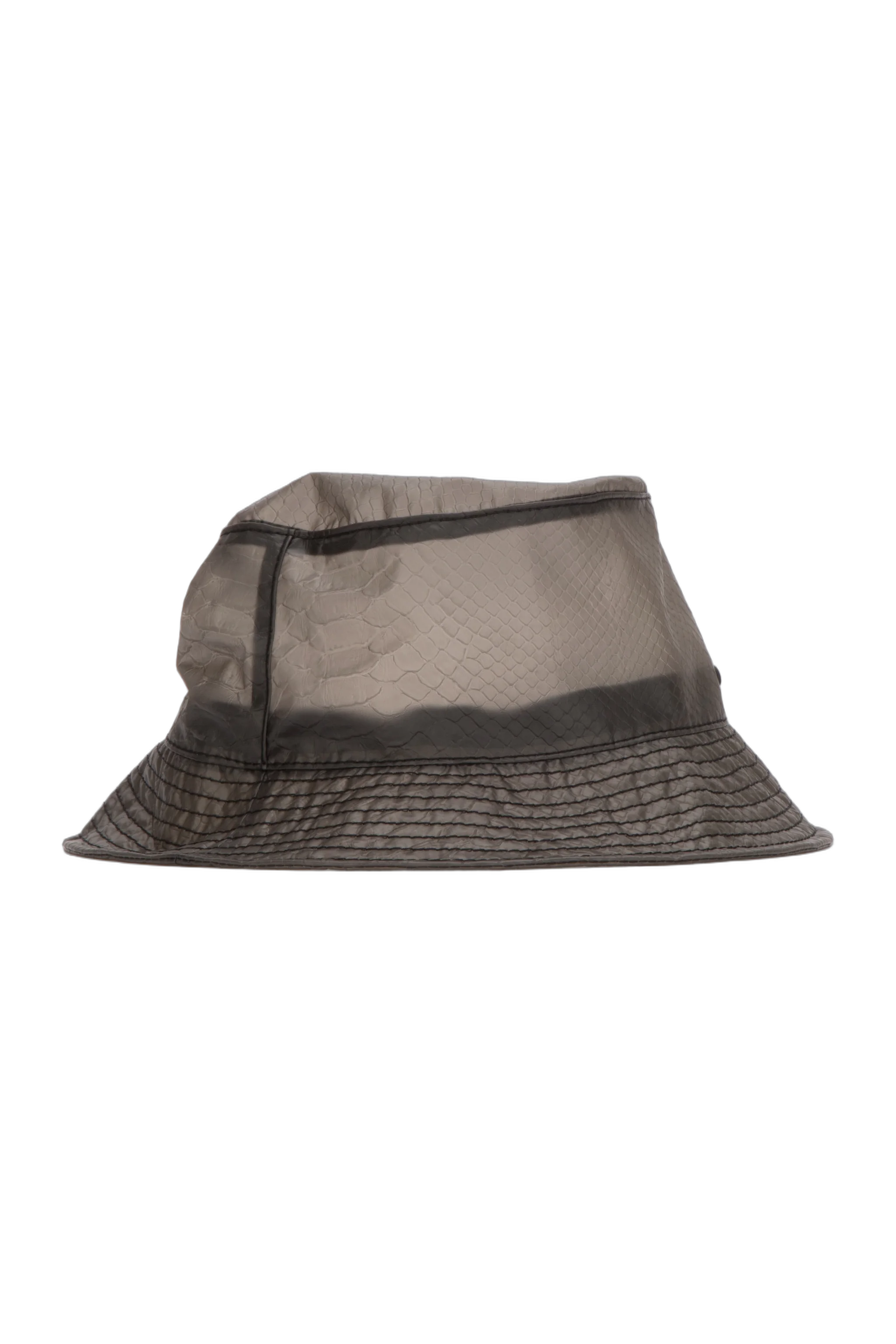 Maison Michel Paris 2072018001 Mesh-Panelled Bucket Hat — Gray, view 2