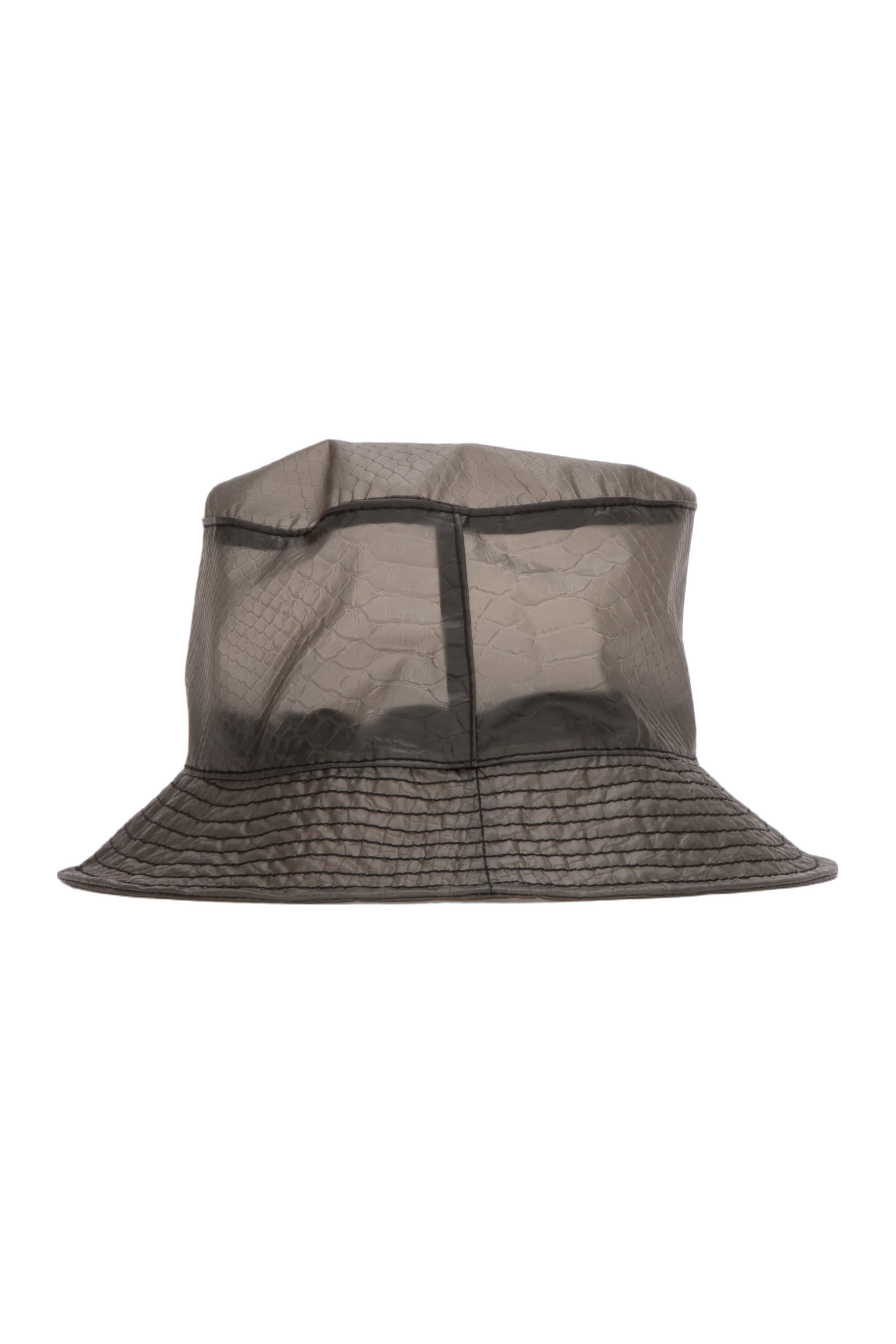 Maison Michel Paris 2072018001 Mesh-Panelled Bucket Hat — Gray, view 3