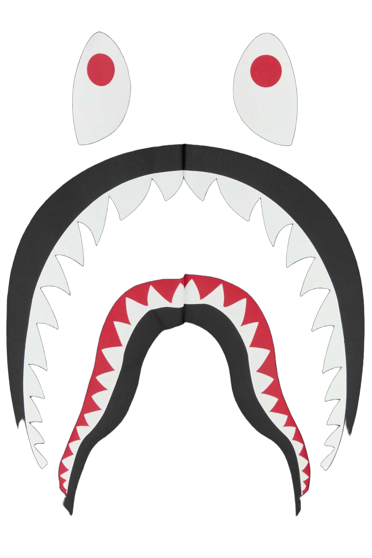 Bape Shark-Mouth Graphic Joggers — Black, view 3